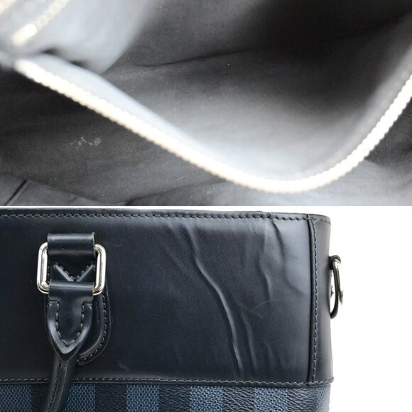 LOUIS VUITTON Newport Business Hand Bag Damier Cobalt Leather BE - Picture 15 of 16
